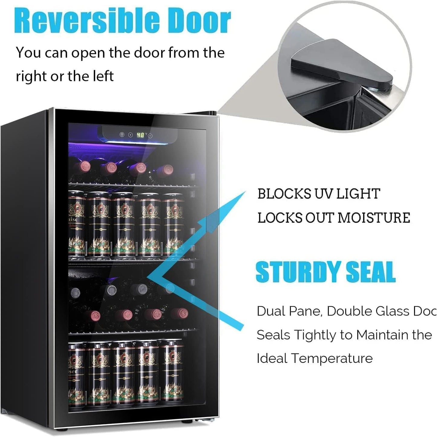 Antarctic Star 26 Bottle 130 Can Wine Cooler Fridge