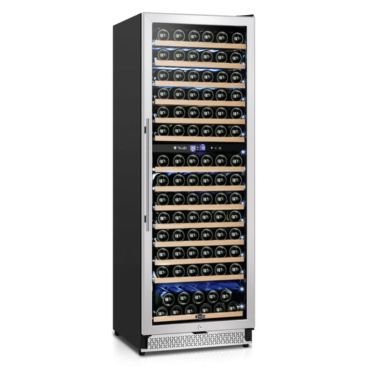 Tylza 24 Inch Dual Zone Wine Fridge 180 Bottle